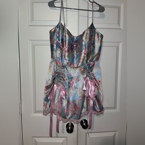 Sugar Thrillz Pink and Blue Mini Dress